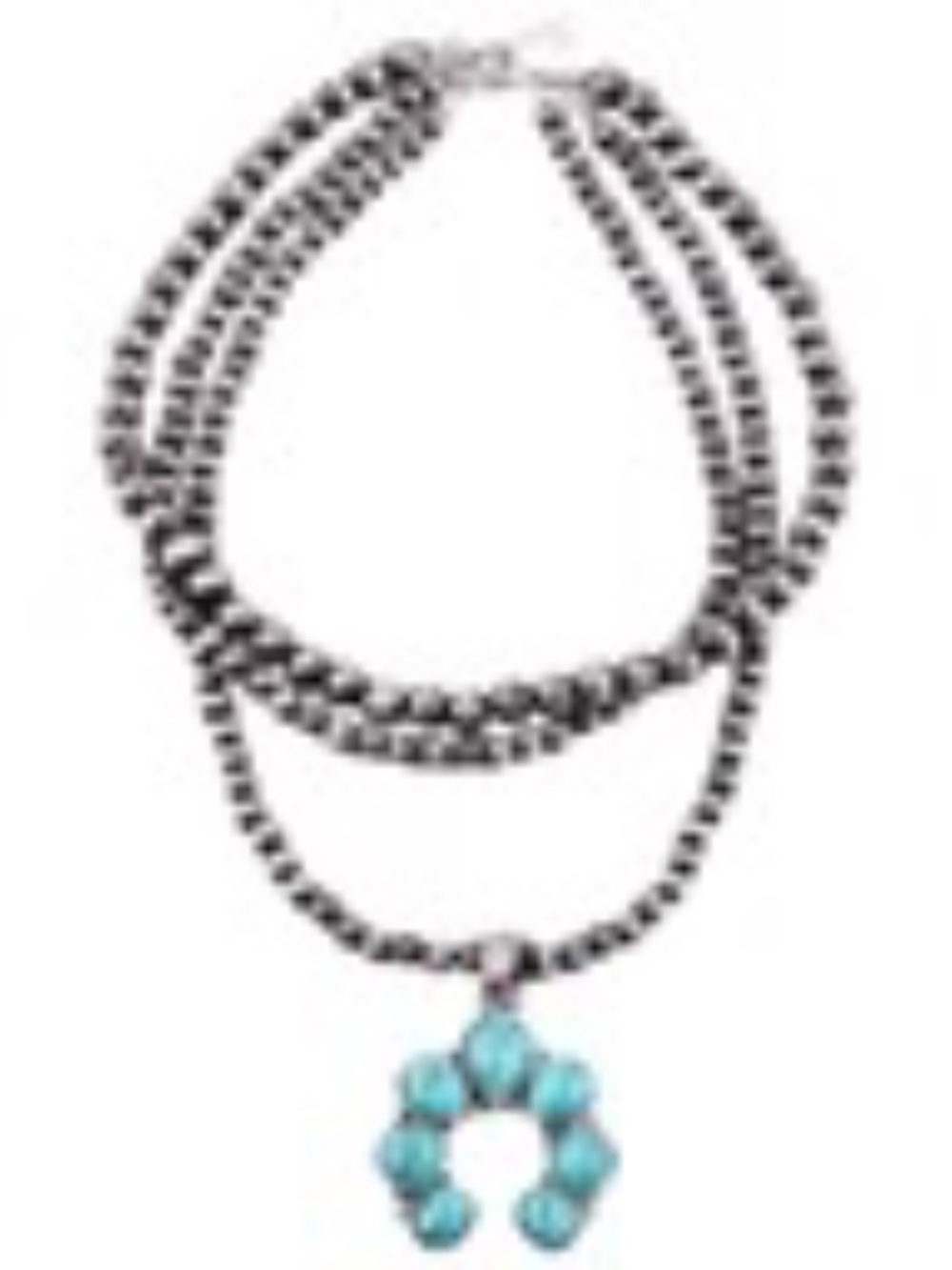 Austin Blaze Antonia Turquoise Squash Blossom Necklace New (Bag and Paperwork) - Picture 4 of 4